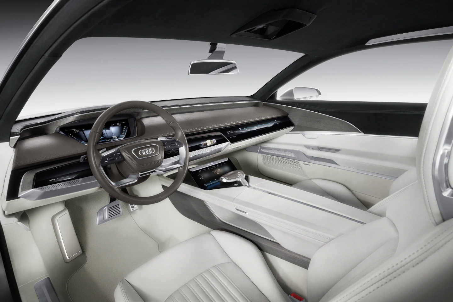 The entire dashboard has a digital design