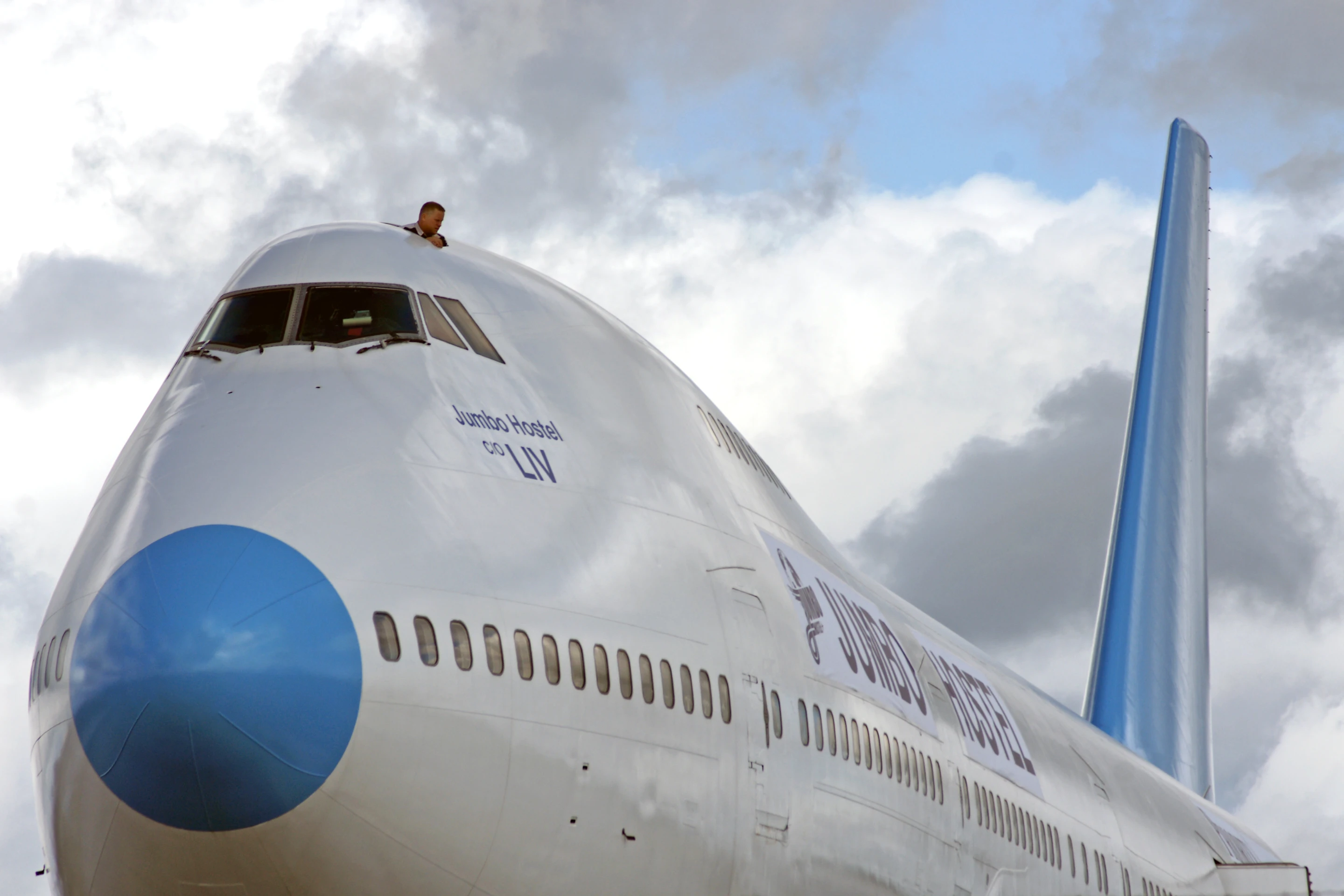 After been grounded at Stockholm Arlanda Airport back in November 2002, this jumbo (Liv) has been transformed into the world's first Jumbo Hostel (Photo: Lioba Schneider)