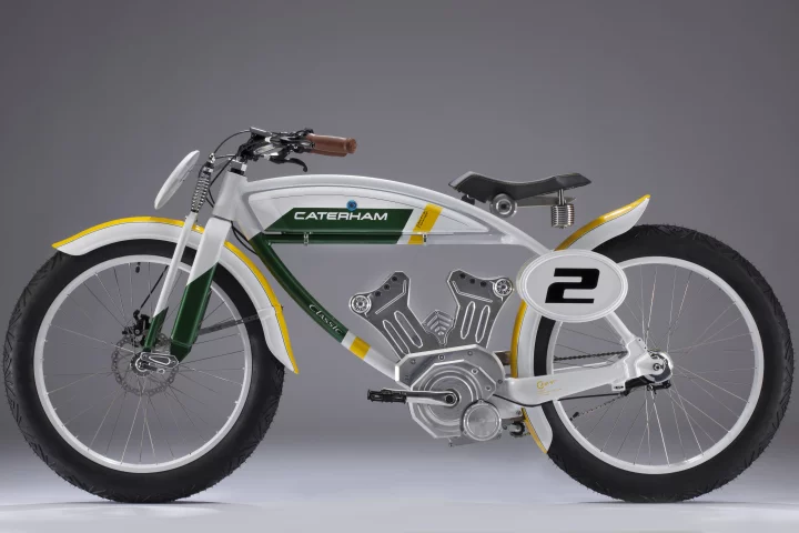 Caterham’s Classic e-bike draws design inspiration from the track-board racers of the 1920s