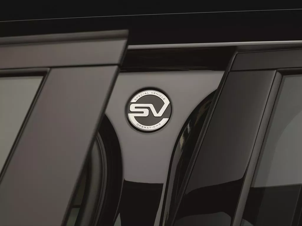 The Range Rover SVAutobiogaphy's badge