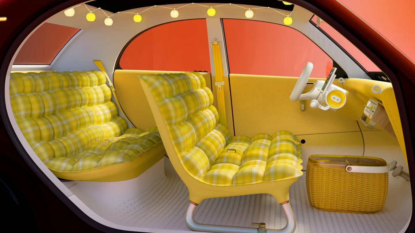 The quirky retro styling of the Citroen 2 CV Concept is partly cost-saving design and partly cutesy marketing