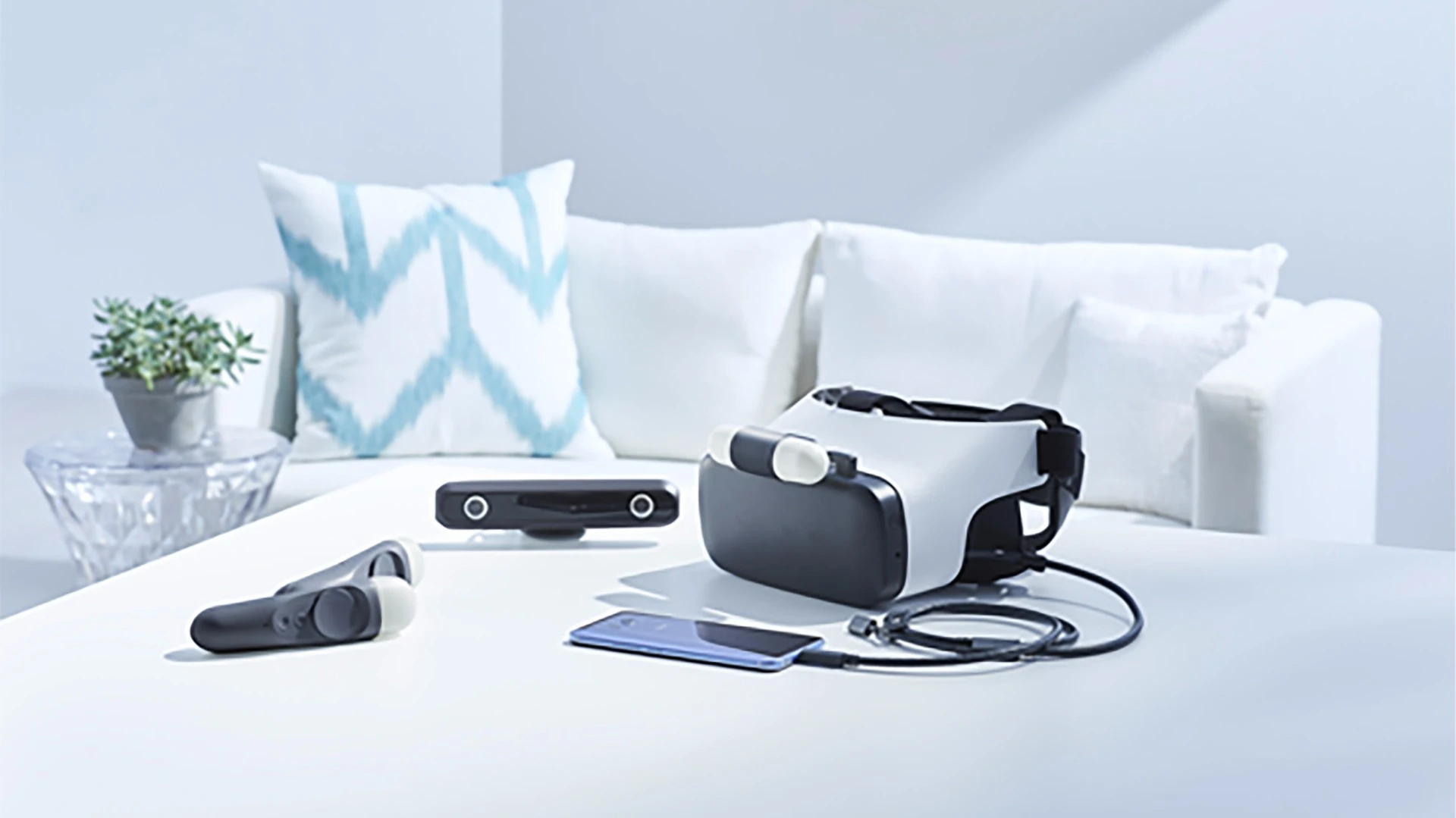The Japan-only HTC Link, with PSVR-esque camera and motion controls