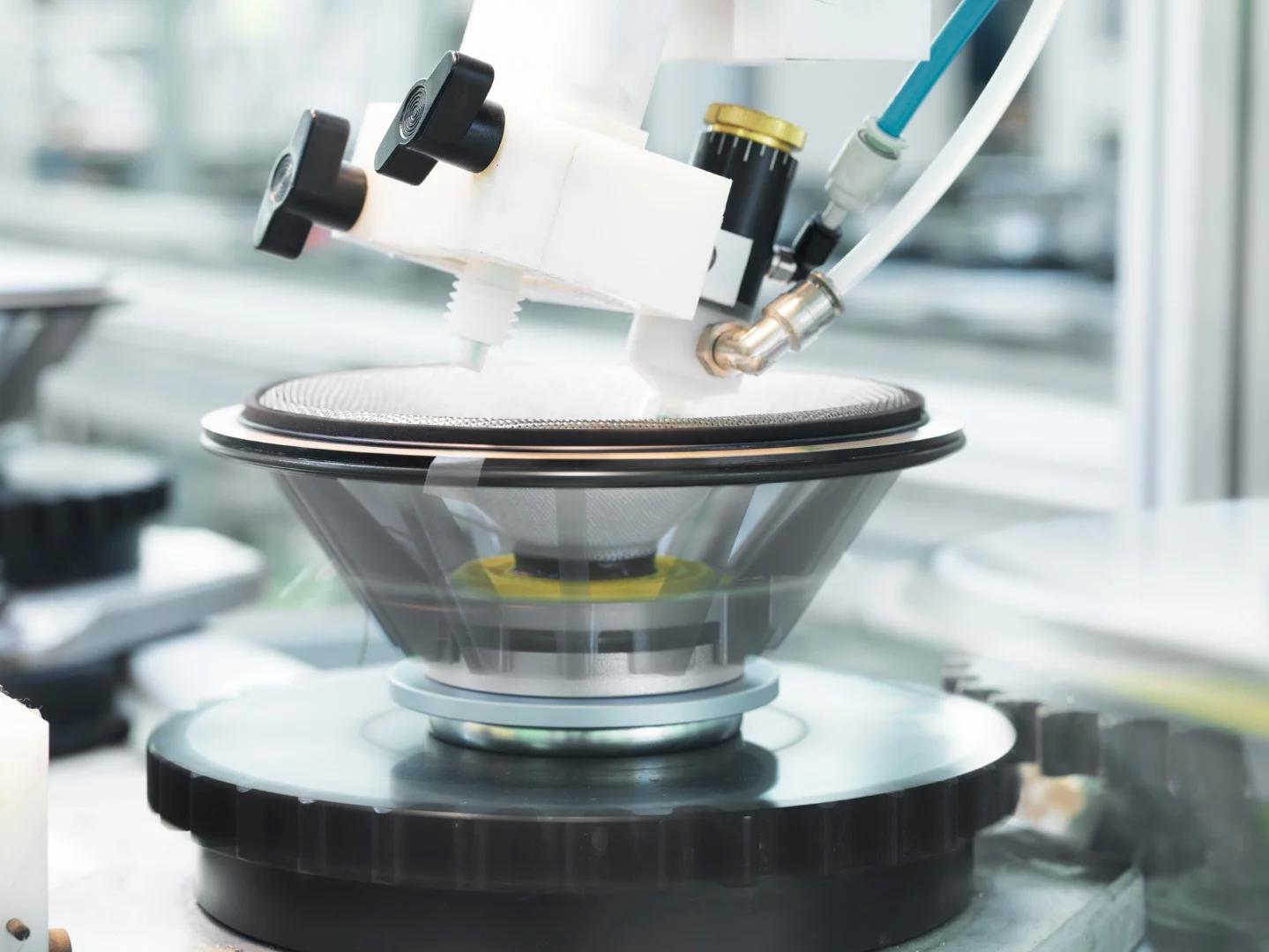 The speaker under construction