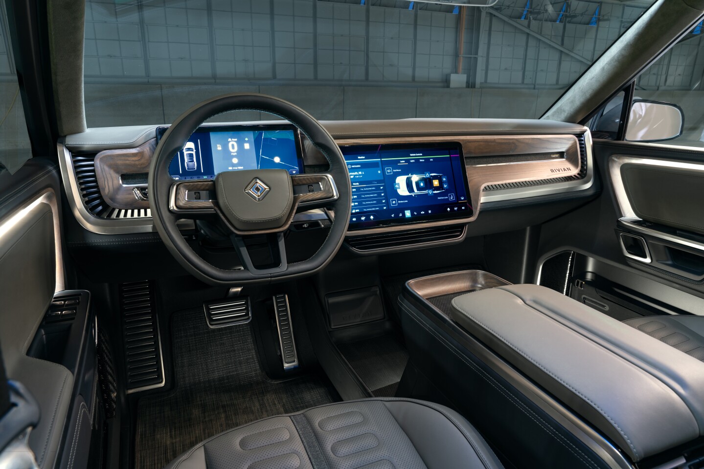 The R1T has a digitized dashboard