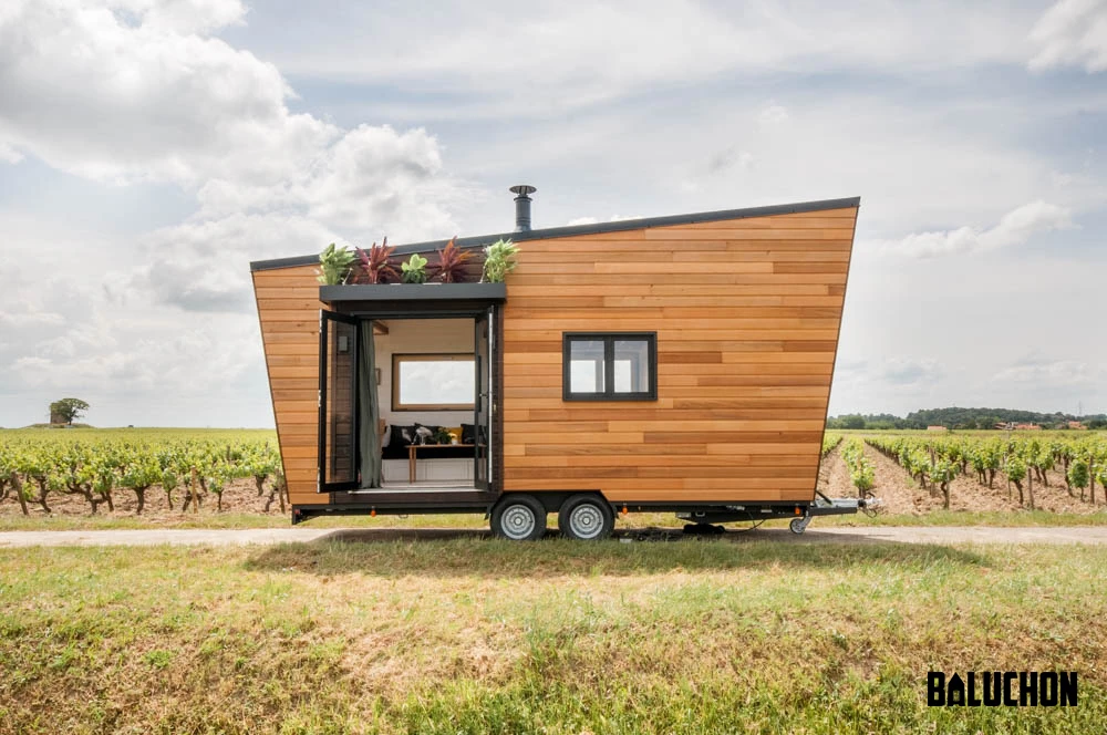 Baluchon recently completed the Intrépide as a bespoke tiny home for a couple and their dog