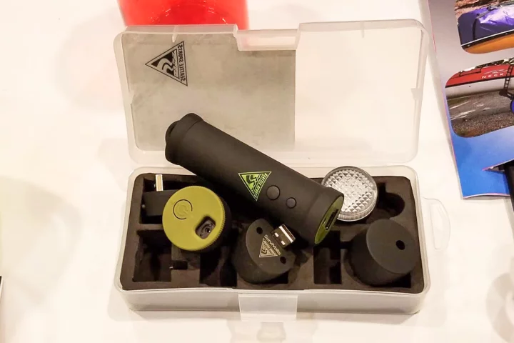 The Survivolt kit uses a 5,000 mAh battery/handle and a series of modules