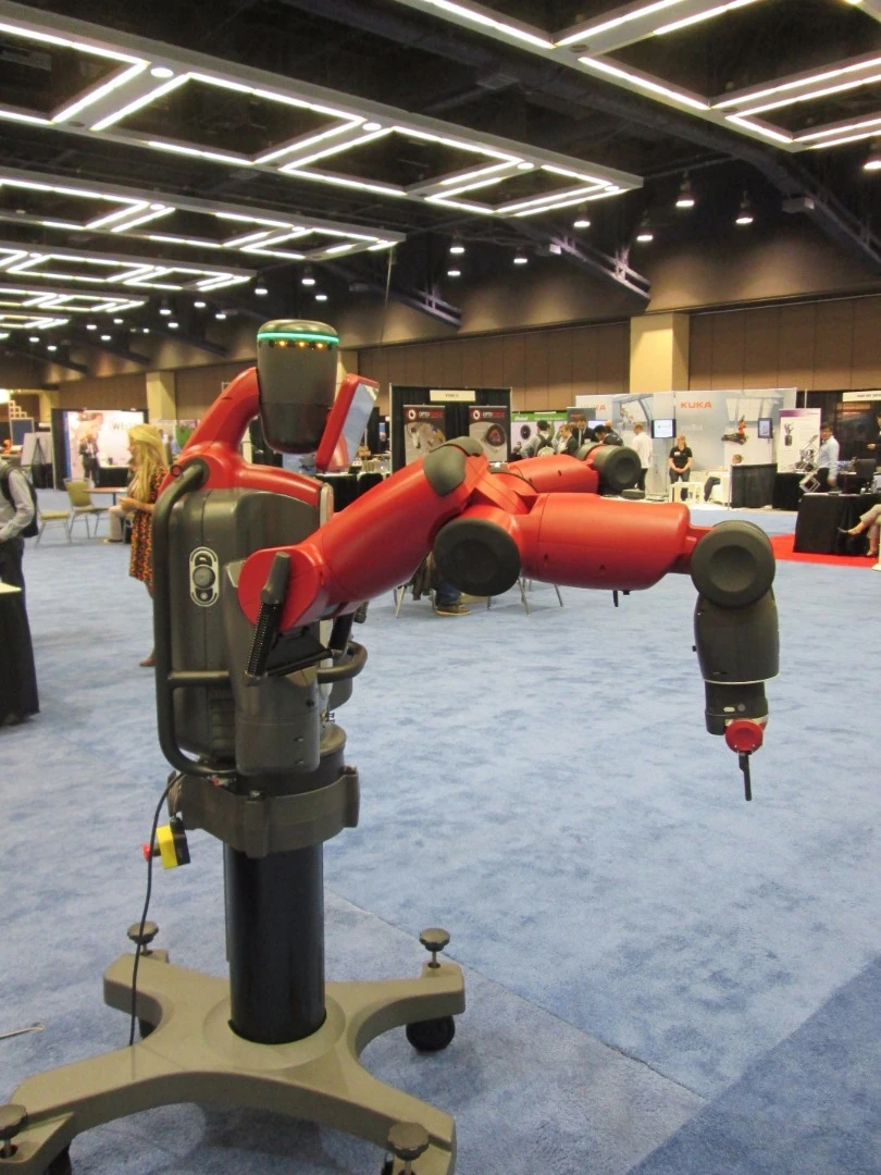 Baxter in the ICRA exhibit hall