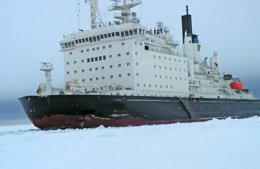 Icebreaker in action (Photo: Shutterstock)