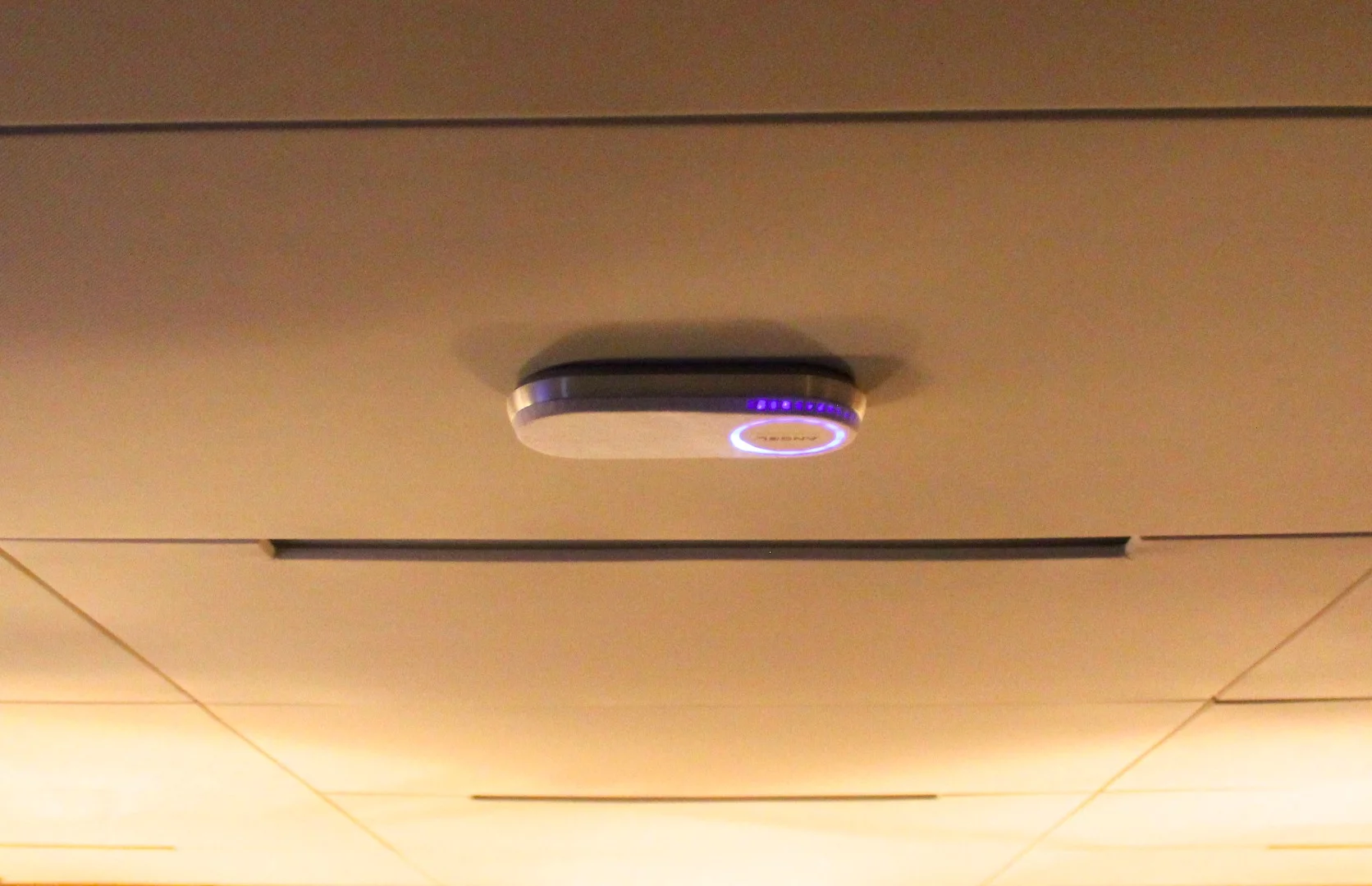 This little speaker/controller provides voice recognition, but it was a little slow and glitchy when we watched it in use