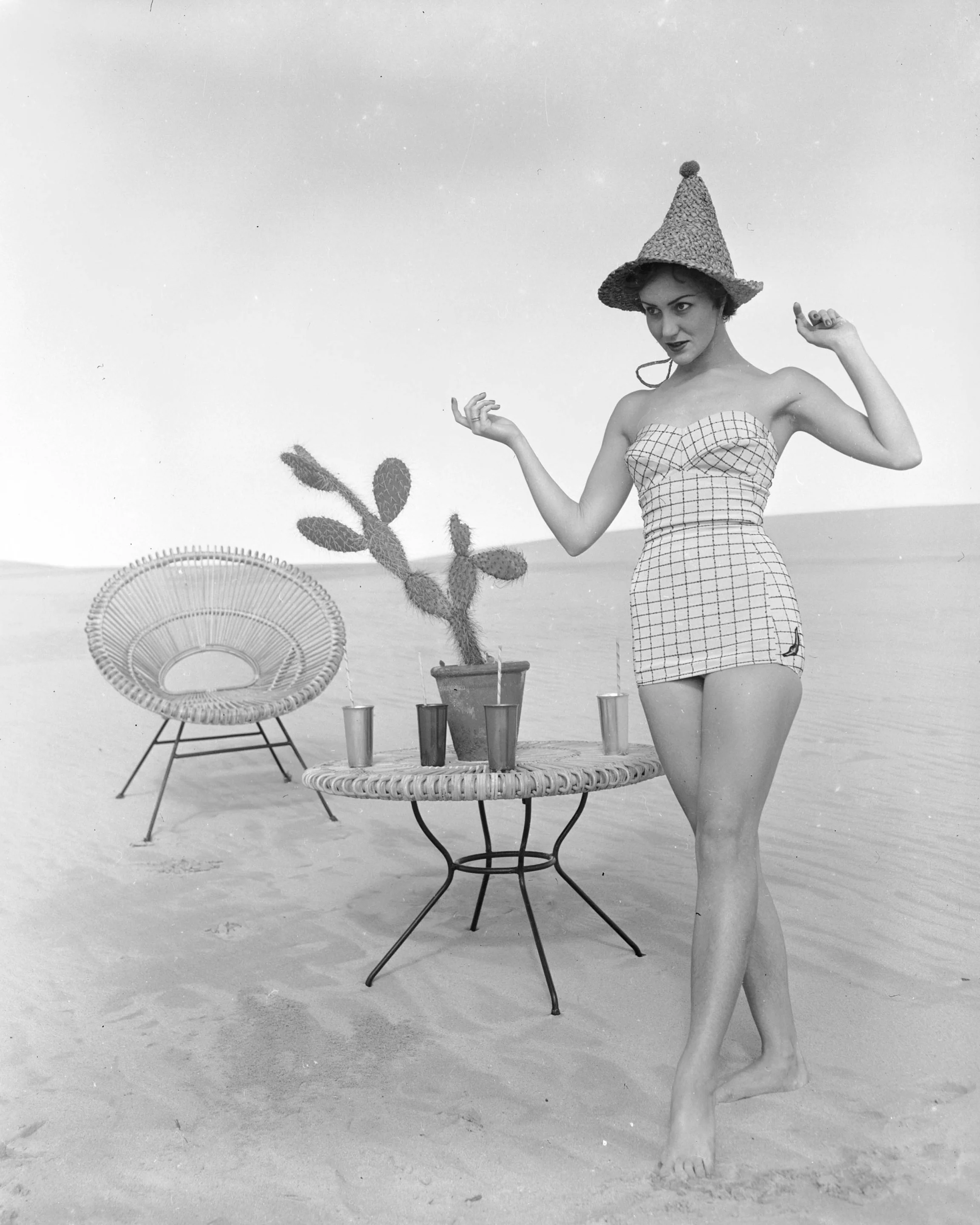 Jantzen swimwear fashion photograph by Gervaise Purcell, 1950s (Image: Leigh Purcell)