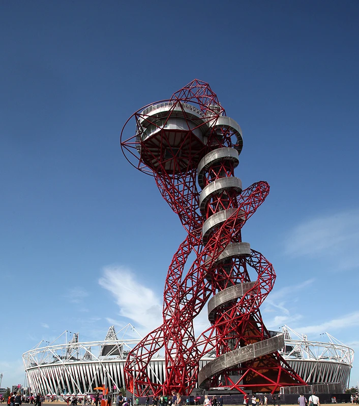 The ArcelorMittal Orbit was designed as an icon for the London 2012 Olympic Games by Turner Prize-winning artist Sir Anish Kapoor and structural designer Cecil Balmond