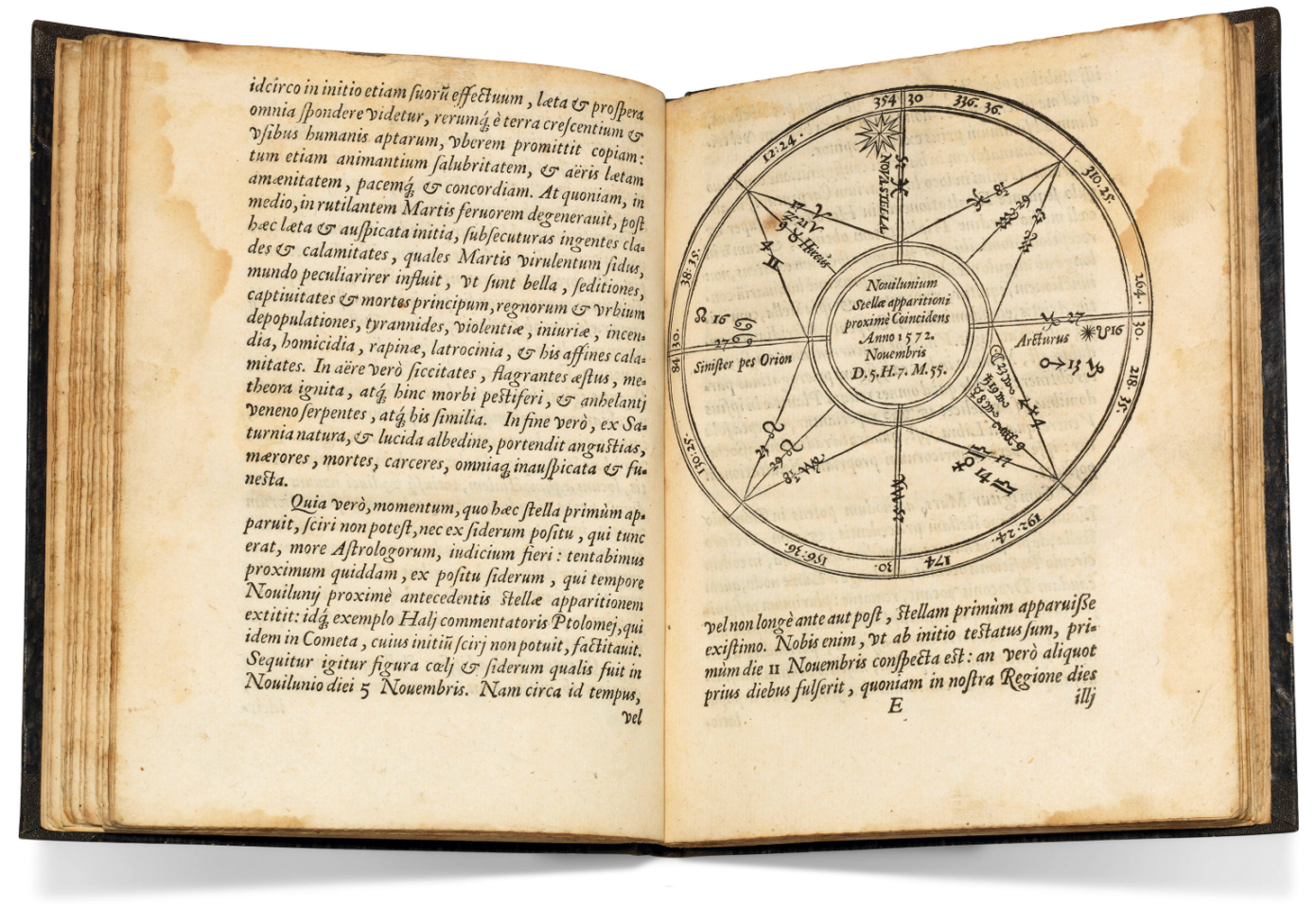 Tychonis Brahe, Dani De nova et nullius aevi memoria prius visa stella by Tycho Brahe (1573) | Auction Description | Estimate: $88,620 to $126,600 | Auction Date: July 9, 2019