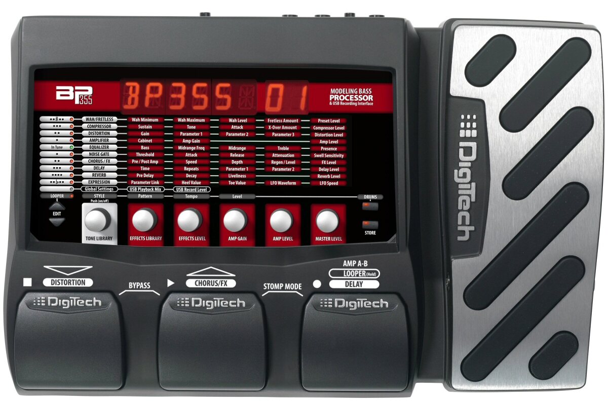 DigiTech announces BP355 multieffects pedal for bass players