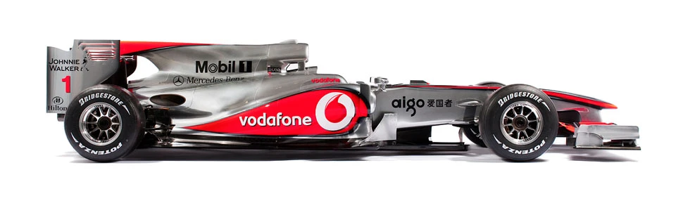 McLaren's F-Duct, controlled by the driver's left foot allows air into the cockpit via a small snorkel, that is then released onto the rear wing causing it to “stall” or lose drag, increasing the car's straight line speed by 6 mph (9.7 km/h)