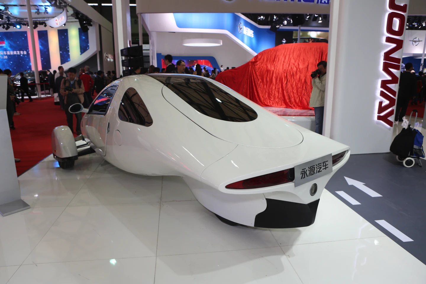 The a rear view of the Jonway Group's Aptera 2e