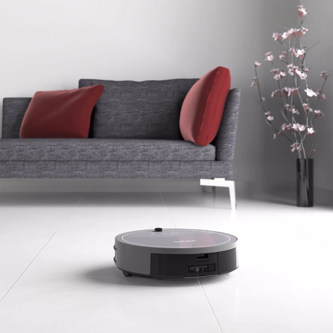 The bObi Pet can go under furniture