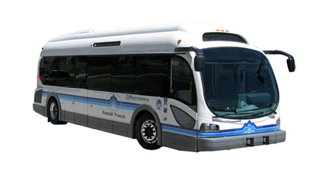 The EcoRide BE-35 all-electric bus