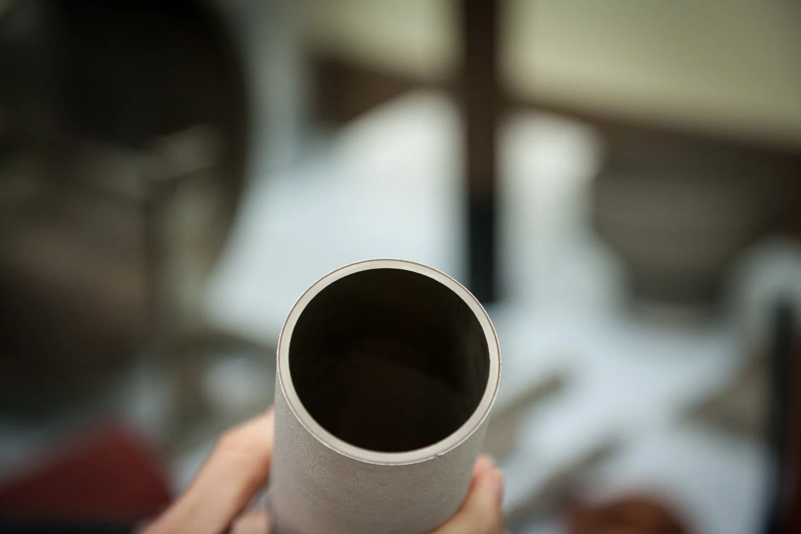 Cold spray technology has been used to coat the exterior of this tube with two separate layers