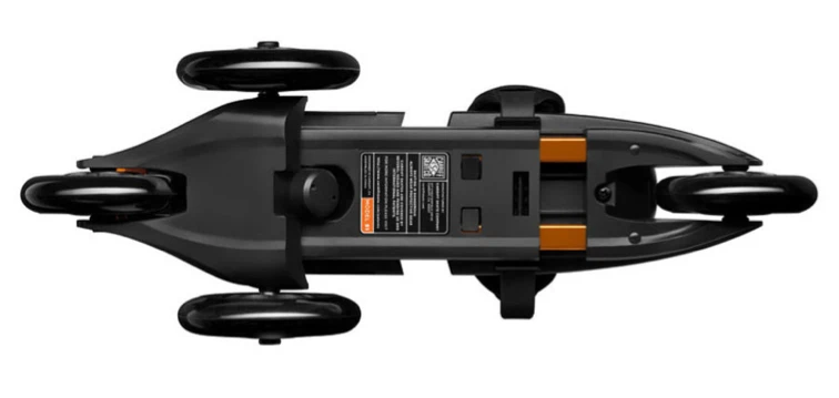 A bottom view of the Cardiff Skate