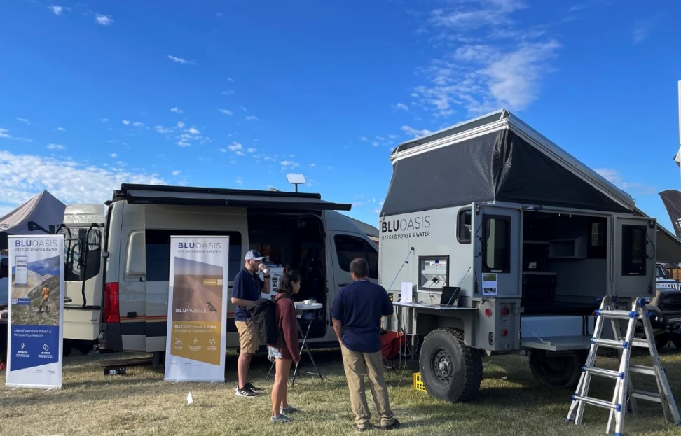 BluOasis debuted the BluMobil trailer at this month's Overland Expo PNW