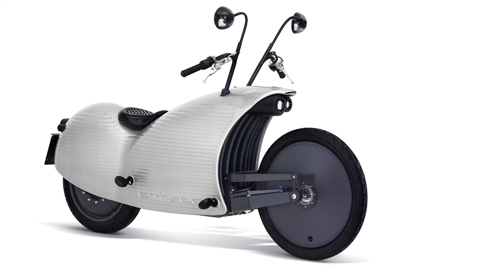 Johammer's unique looking electro-cruiser motorcycle.