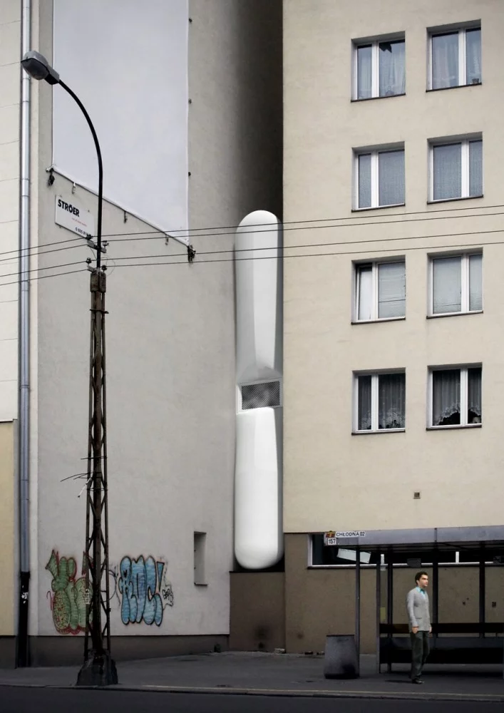 One of world's narrowest houses will be built in Warsaw as a workplace for Etgar Keret (Photo: Centrala)