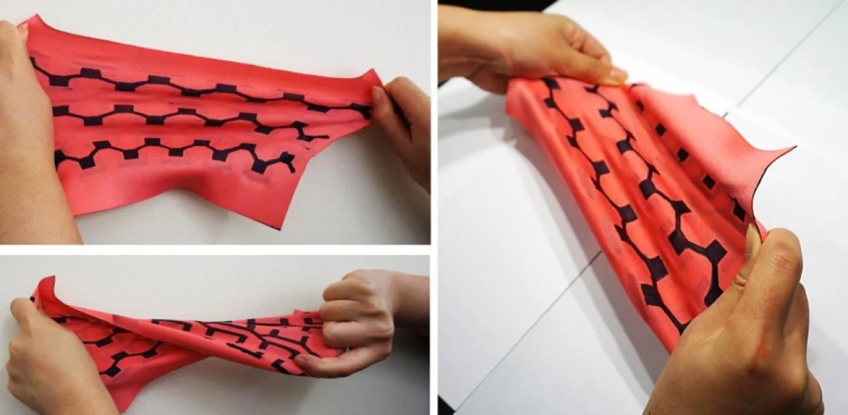The twistable, stretchable textile-based battery developed at Binghamton University uses the bacterium Pseudomonas aeruginosa as a catalyst