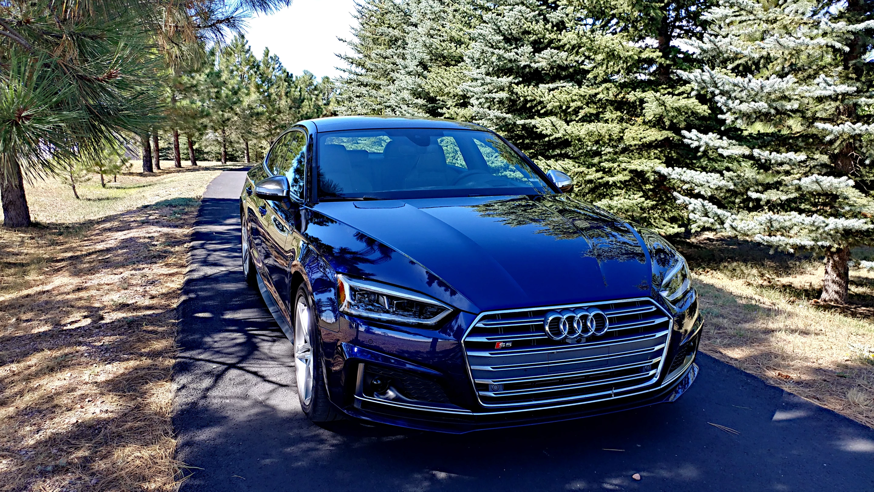 The Audi S5's eight-speed transmission includes all-wheel drive as standard