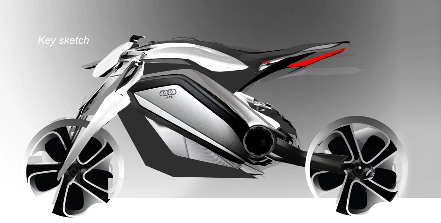 Audi roadster Motorrad concept