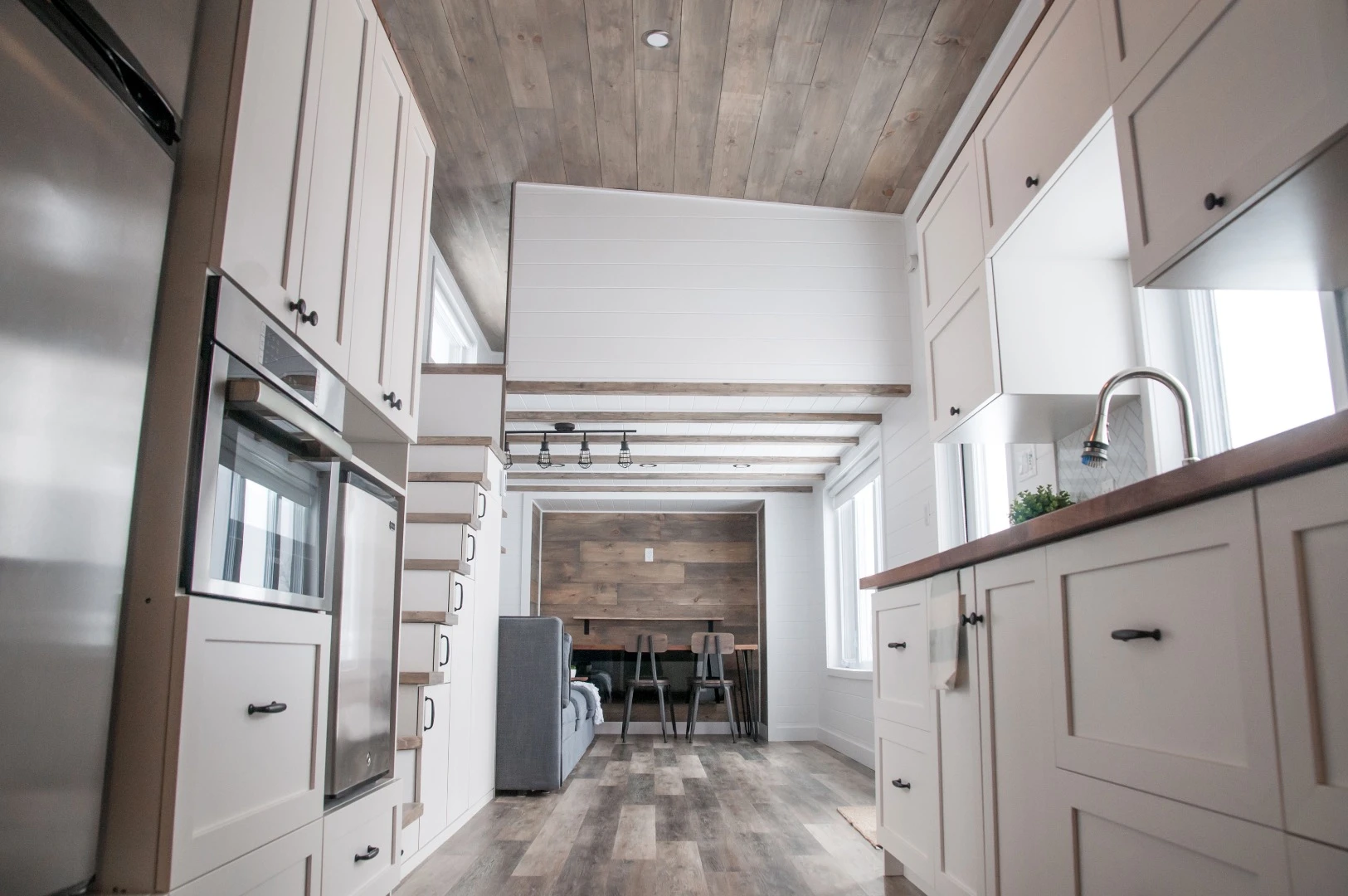 The ground floor of the Ébène measures 360 sq ft (33 sq m)