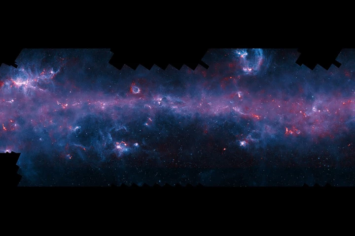The survey is the first time that the entire Galactic Plane, as visible from the southern hemisphere, has been mapped at submillimetre wavelengths