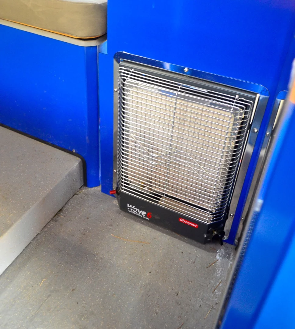 A heater comes standard, helping the GZL stay warm on colder trips