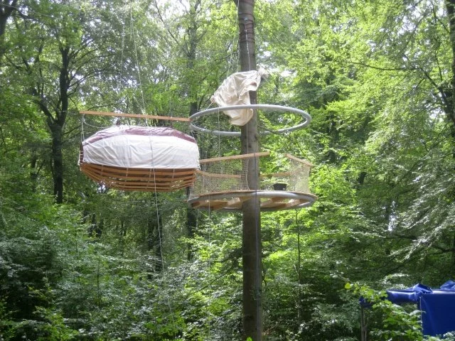 A pull-down roof offers protection from the elements