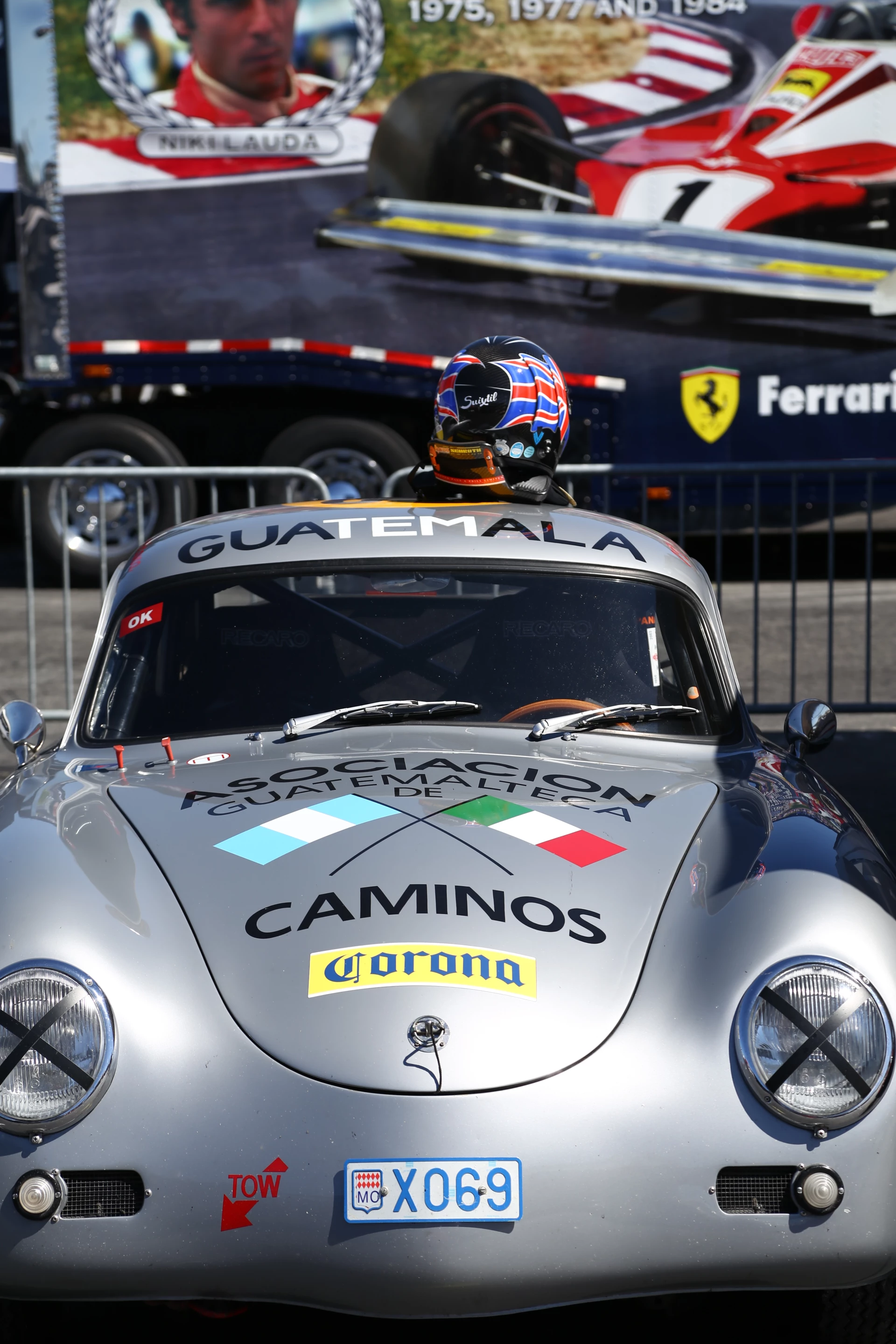 A Guatemalan Porsche badged out with regional stickers and typographical treatments (Photo: Angus MacKenzie/Gizmag.com)