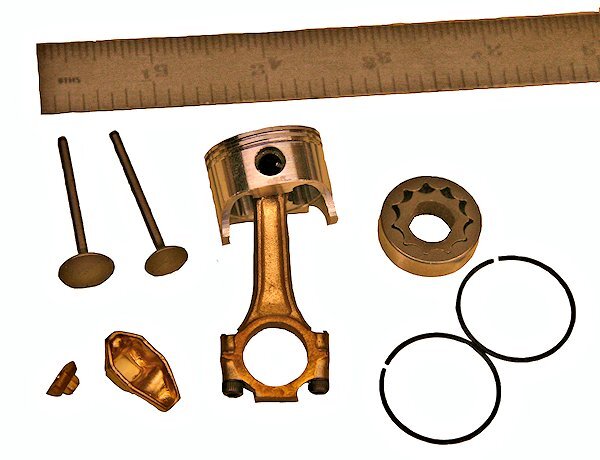 Internal parts of the Conley Stinger 609 V8 engine (Photo: Conley Precision Engines)