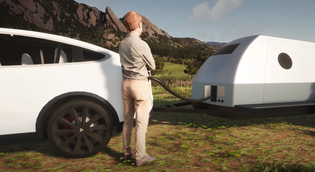 Colorado plans to install a fast charging system so that drivers can quickly fill up the tow vehicle as needed