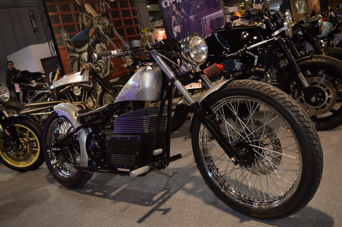 Sine Cycle's custom bike was only electric model of the EICMA Custom Show