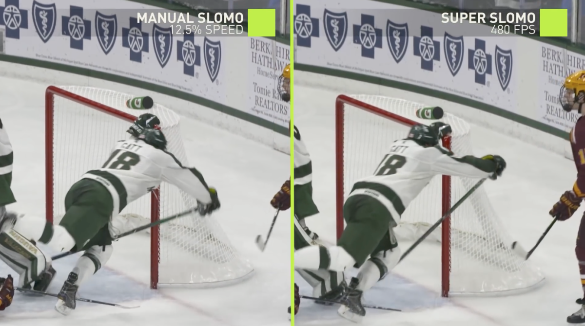 The system can effectively turn a 30- or 60-fps video into whatever frame-rate you require