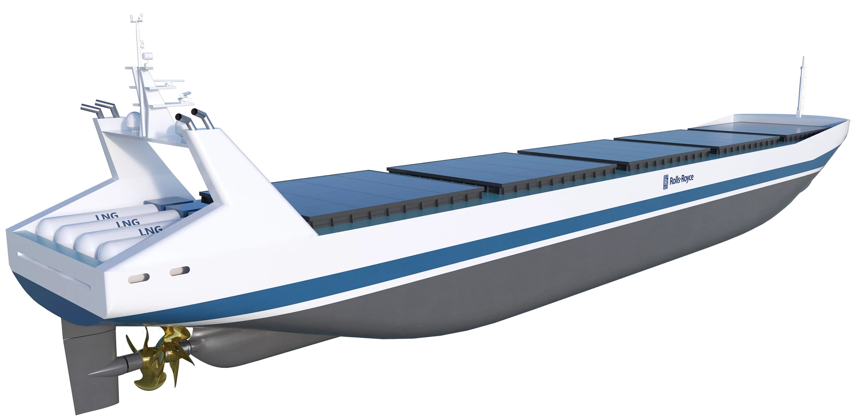 Artist's concept of a robotic bulk cargo ship