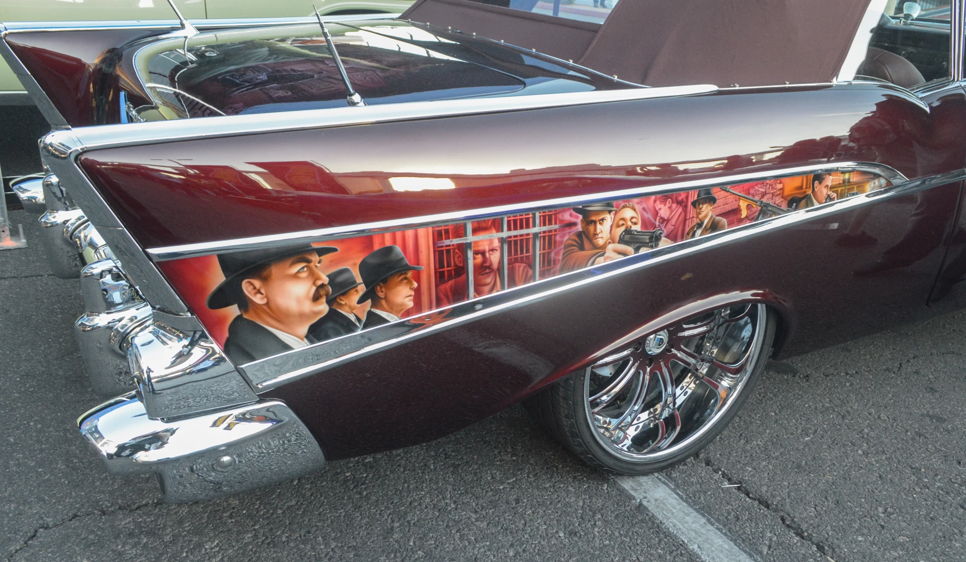 Intricate "public enemies" paint job (Photo: C.C. Weiss/Gizmag)