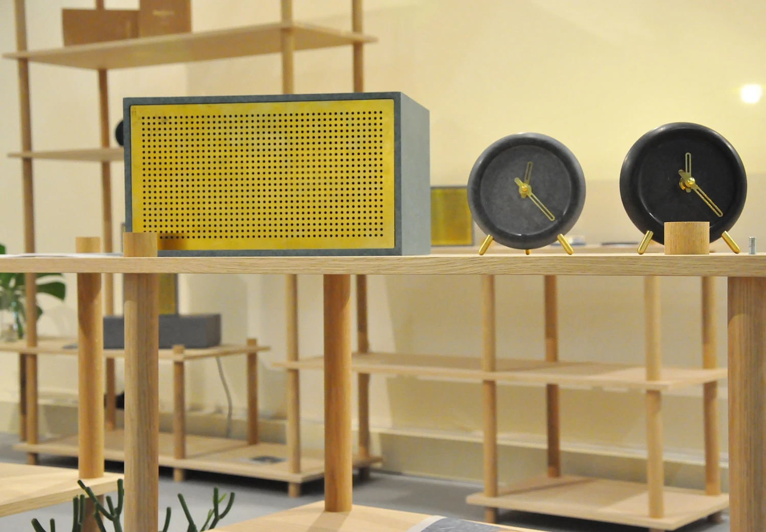 Modern and streamline radio, clocks and furnishings by Osloform
