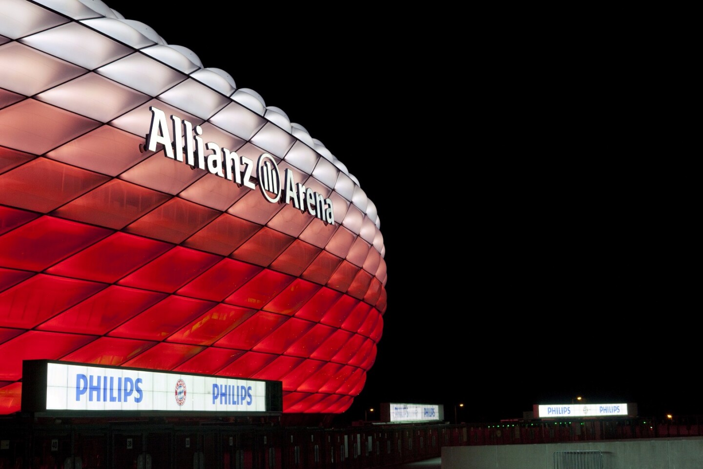 Bayern Munich Stadium Completely Wrapped In Led Lighting Facade