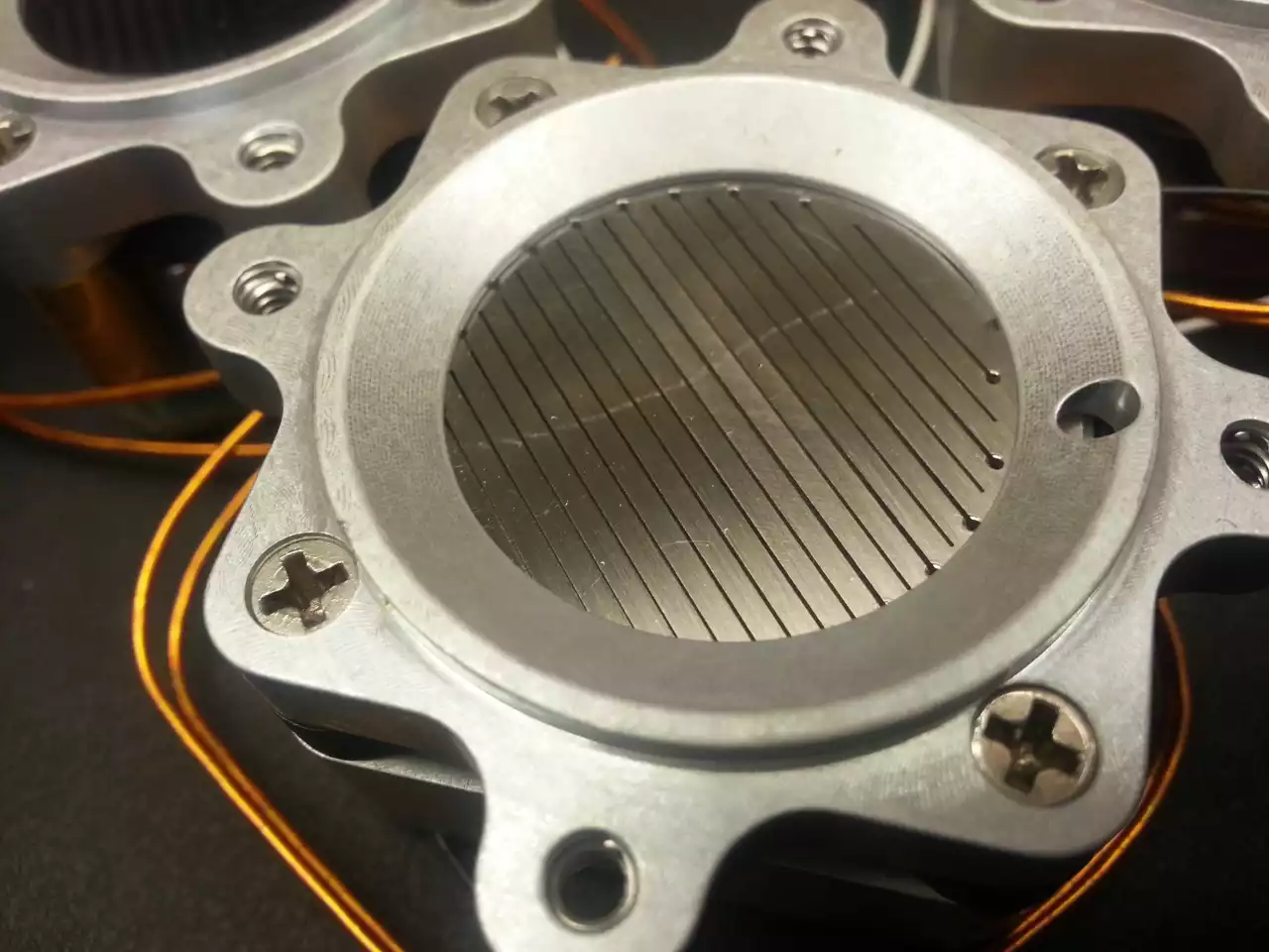 A close look at one of the laminated plasma spectrometers