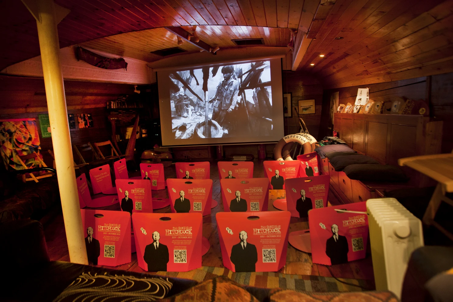 Floating Films showcases a range of films in its intimate 40 seat indoor theatre