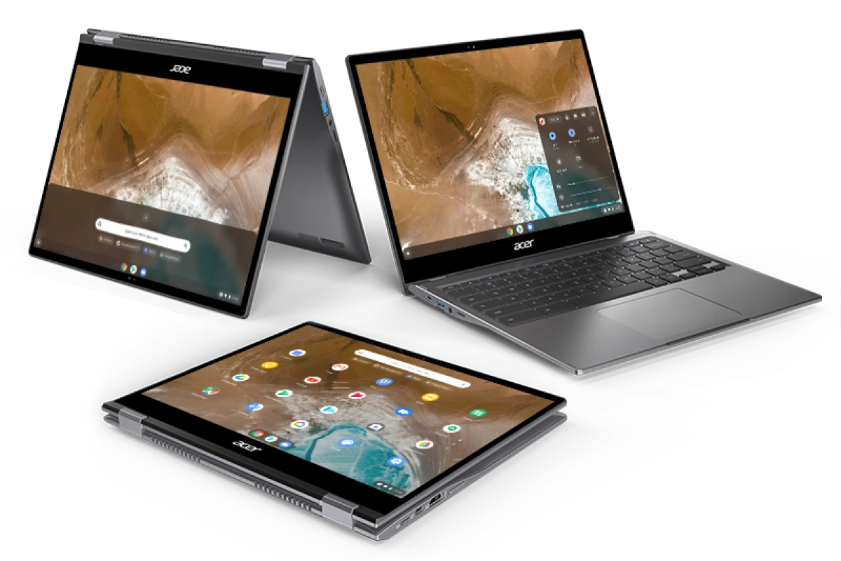 As its name suggests, the Spin 713 Chromebook features a 360-degree hinge for usage flexibility