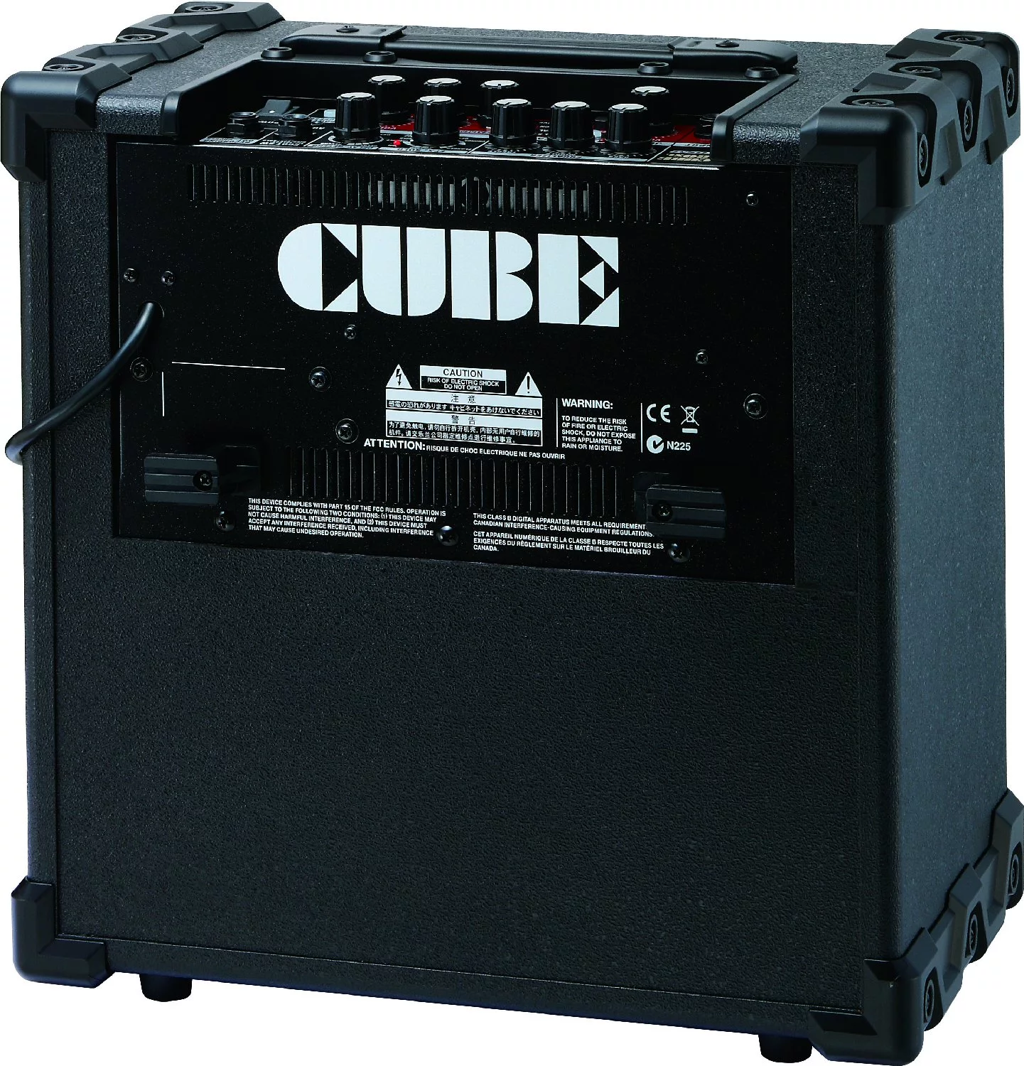 The rear of the Cube 20XL