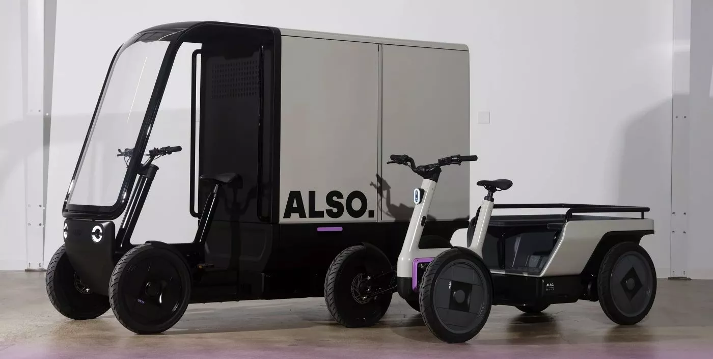 Also's quads can seat kids, everyday luggage, and cargo deliveries through bike lanes