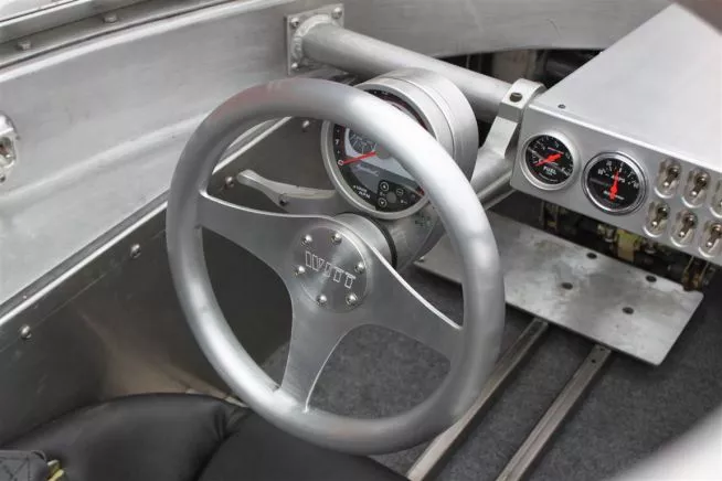 Known as the Sea Lion, this remarkable brushed aluminum and stainless steel amphibious supercar is capable of land speeds of approximately 180 mph (290 km/h) - ample to break the existing land speed record for an amphibious vehicle of 125 mph (201 km/h)