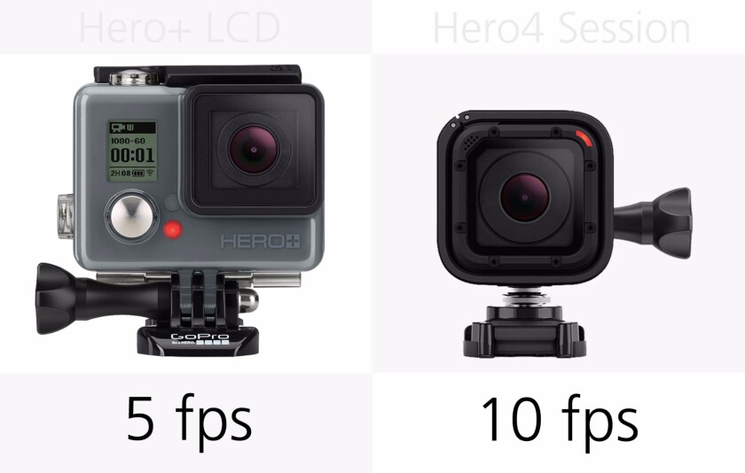 GoPro Hero+LCD and GoPro Hero4 Session stills burst