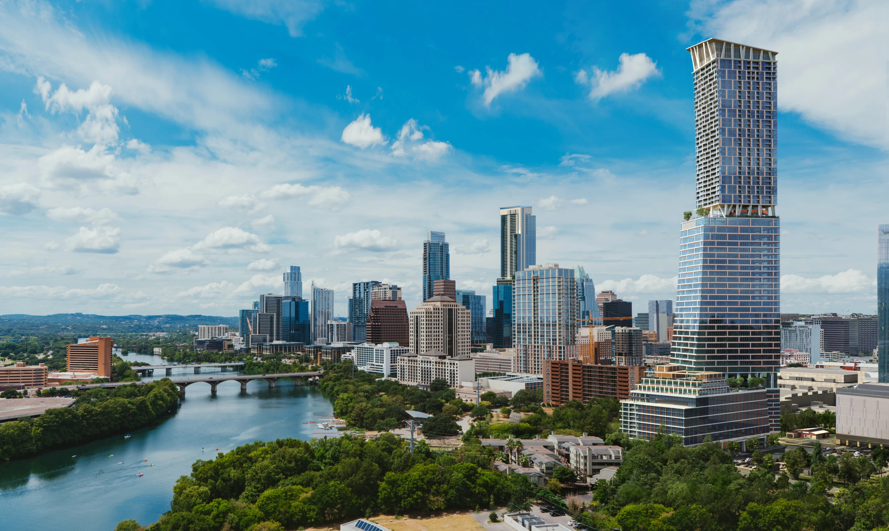 Waterline will reach a maximum height of 1,022 ft (311 m) in Austin, making it the tallest skyscraper in Texas